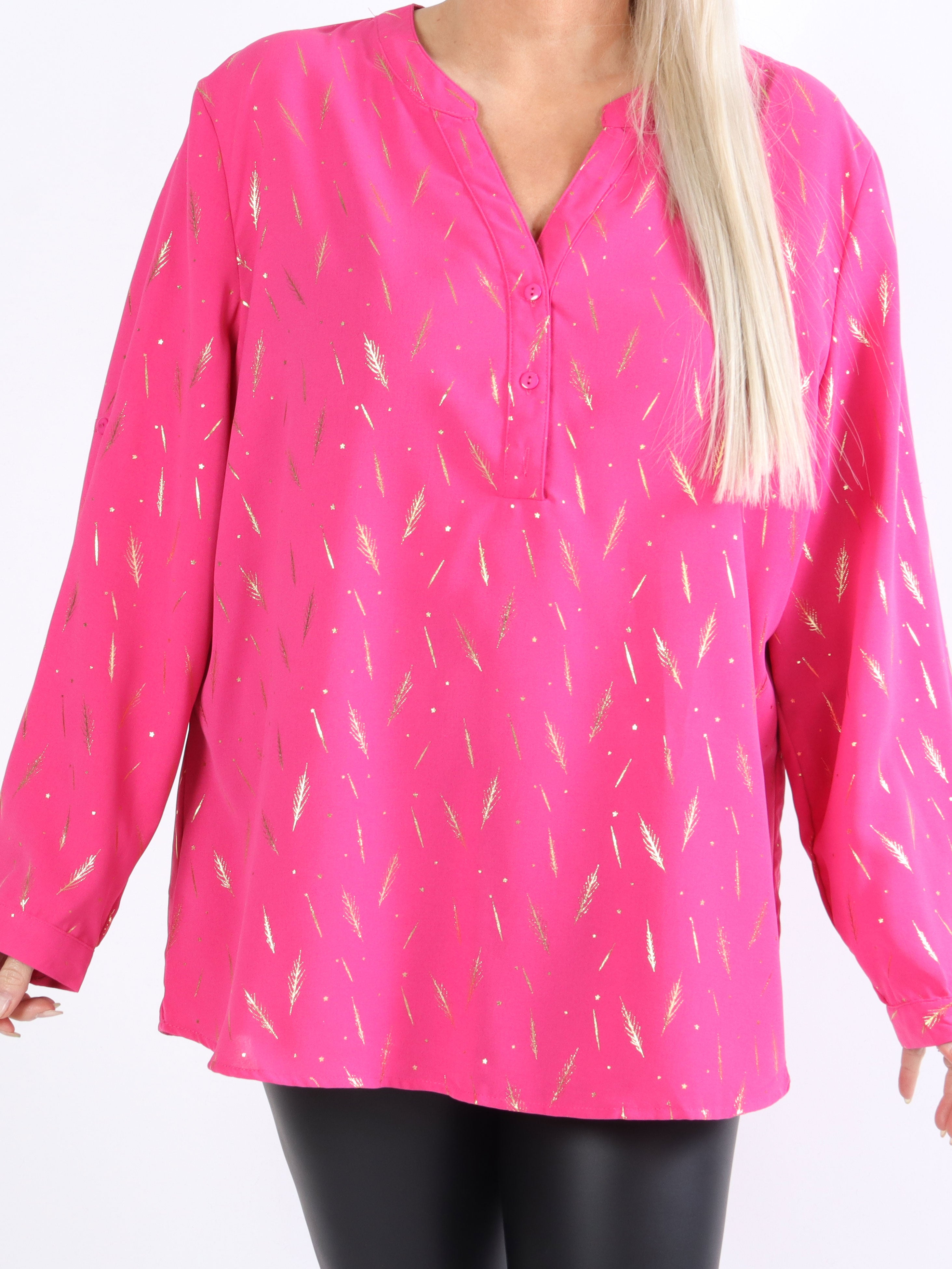 Lina - Fin skjorte med gulddetaljer